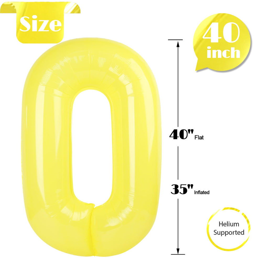 IWERP Yellow 0 Balloon doubles as a photo prop for celebrations.