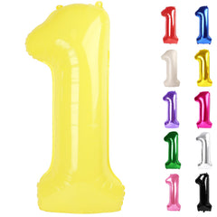IWERP yellow number 1 balloon 40-inch for vibrant first-birthday photos.