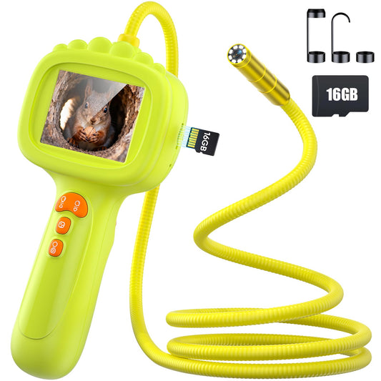 IWOBAC snake endoscope displays clear photos for curious kids during outdoor exploration