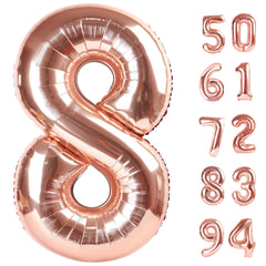 IWERP rose gold 8 balloon 40 inch creates a striking photo backdrop for celebrations