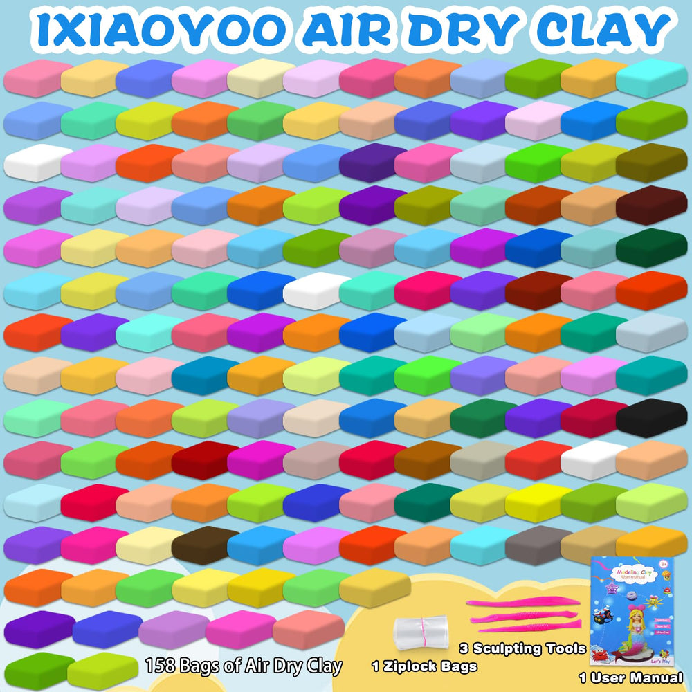 Ixiaoyoo sealed bags and manual help keep clay fresh and organized.