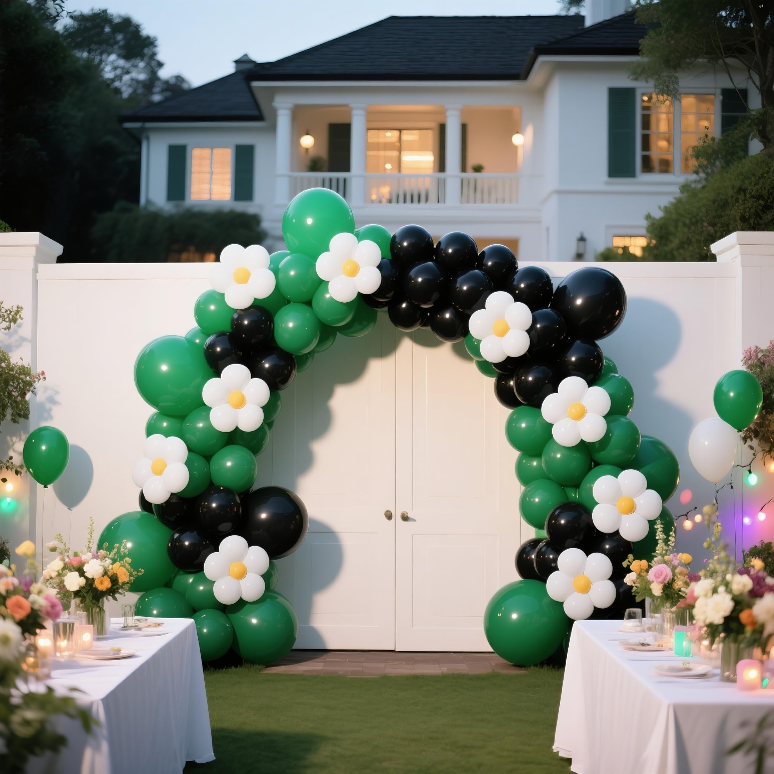 IXVAN arch kit for dramatic black balloon arches