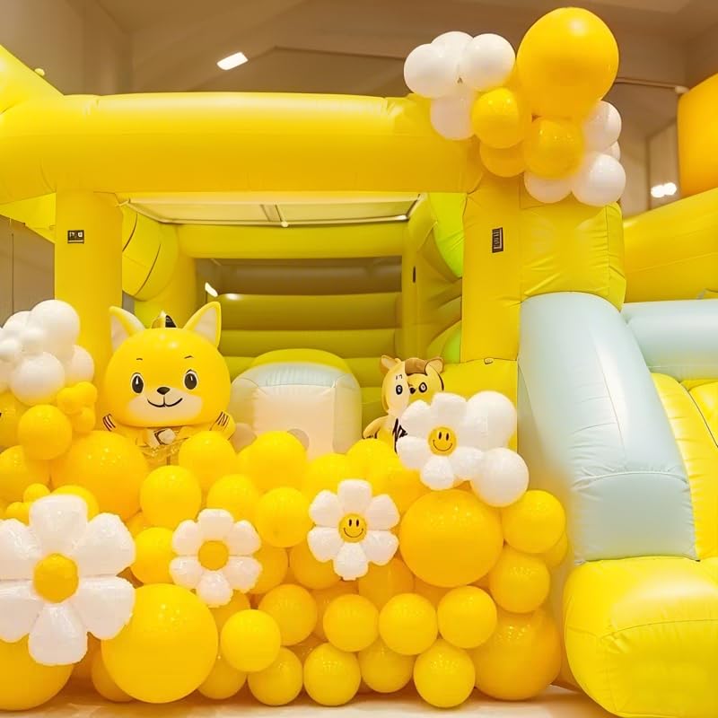 IXVAN baby shower yellow balloons kit adds bright color to celebrations