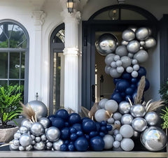 IXVAN balloon garland kit silver for easy elegant decoration