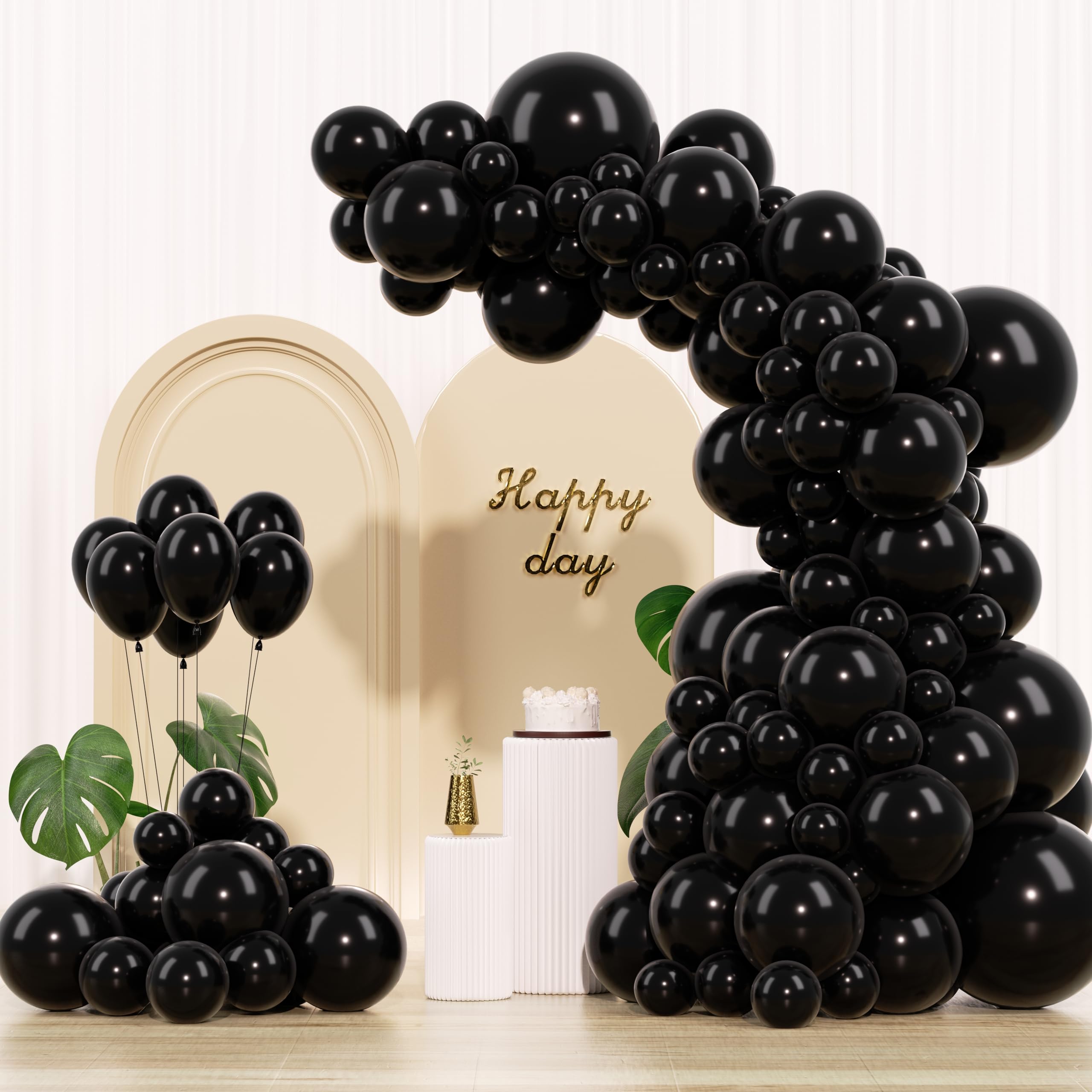 IXVAN black balloon 18in with glossy finish for arches