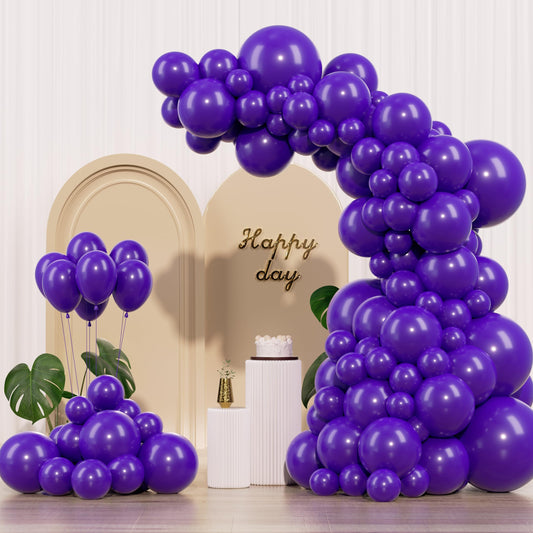 IXVAN dark purple balloons 5in ready for quick party decor ideas