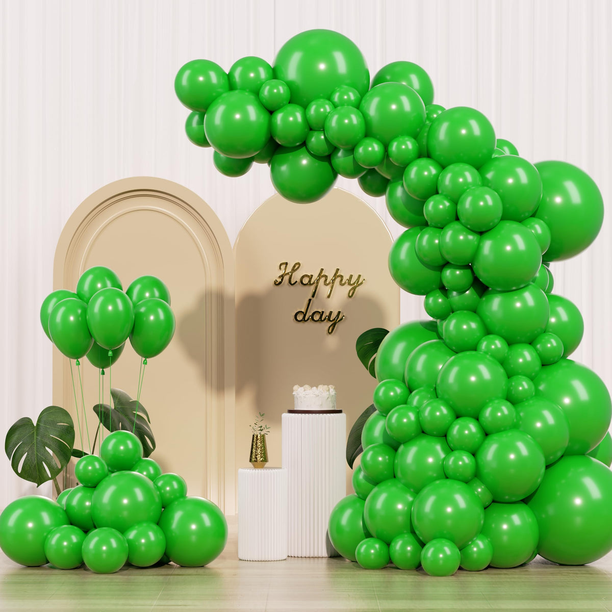 IXVAN green balloons 18-inch arch for celebrations