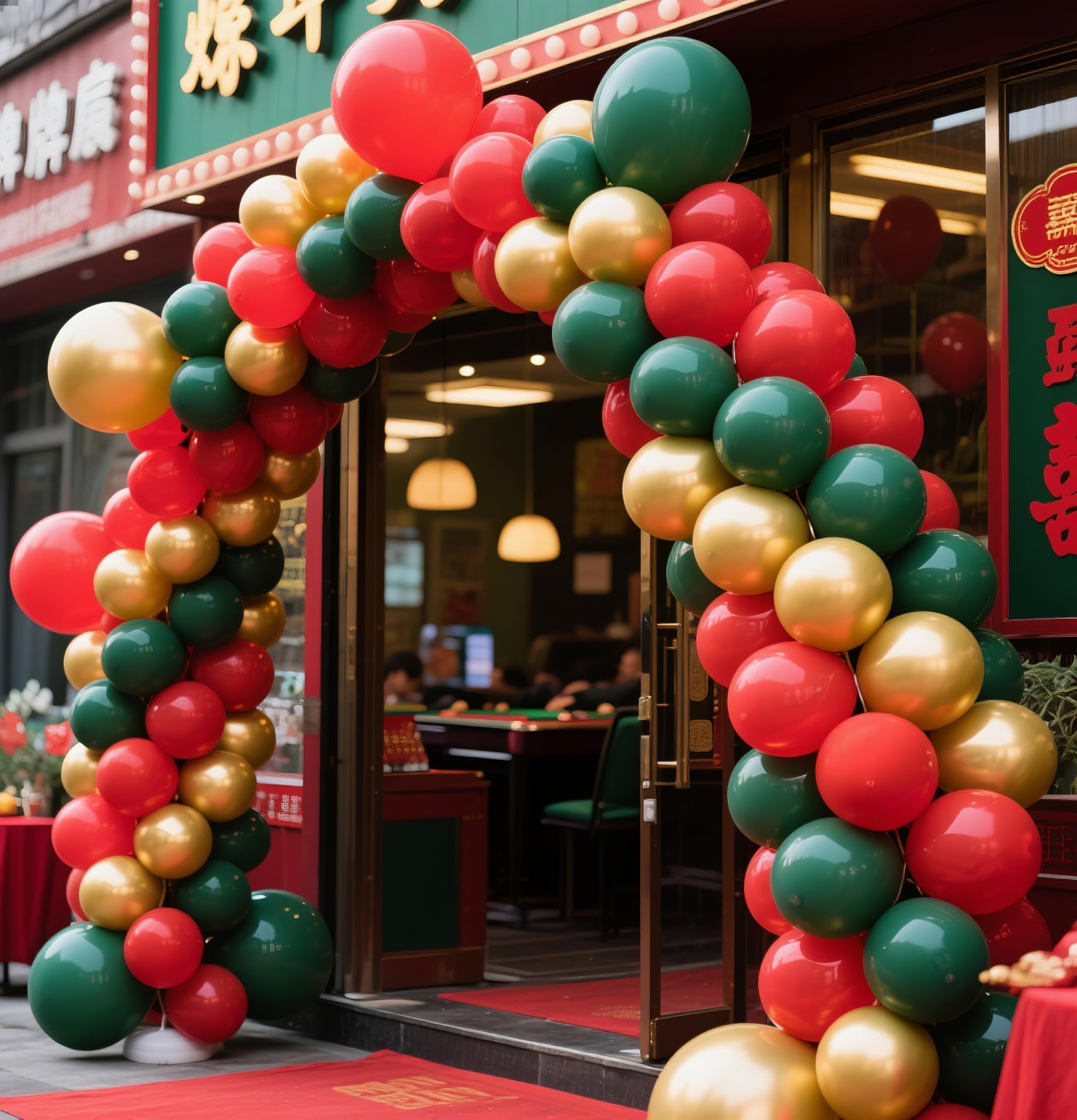 IXVAN balloon arch kit in metallic gold for easy DIY decoration