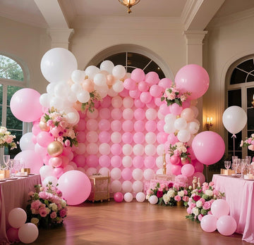 IXVAN pink balloons prepared for air or helium inflation