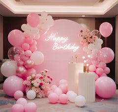 IXVAN 145 piece pink balloon set for party prep