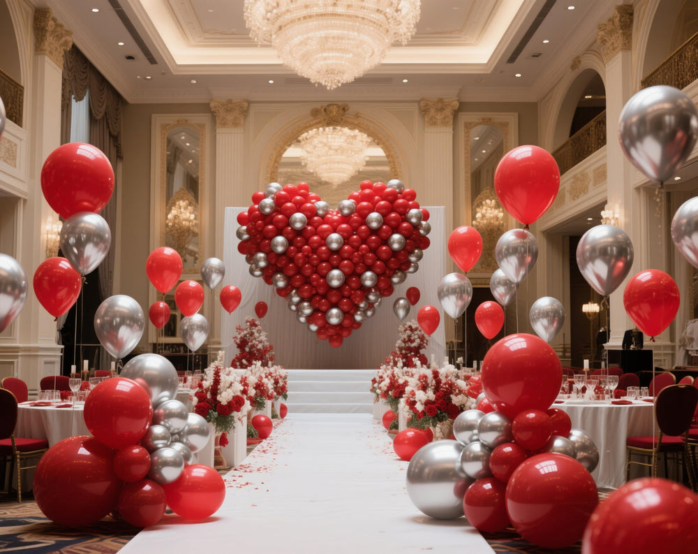 IXVAN red balloons for weddings and birthdays creating a festive ambience