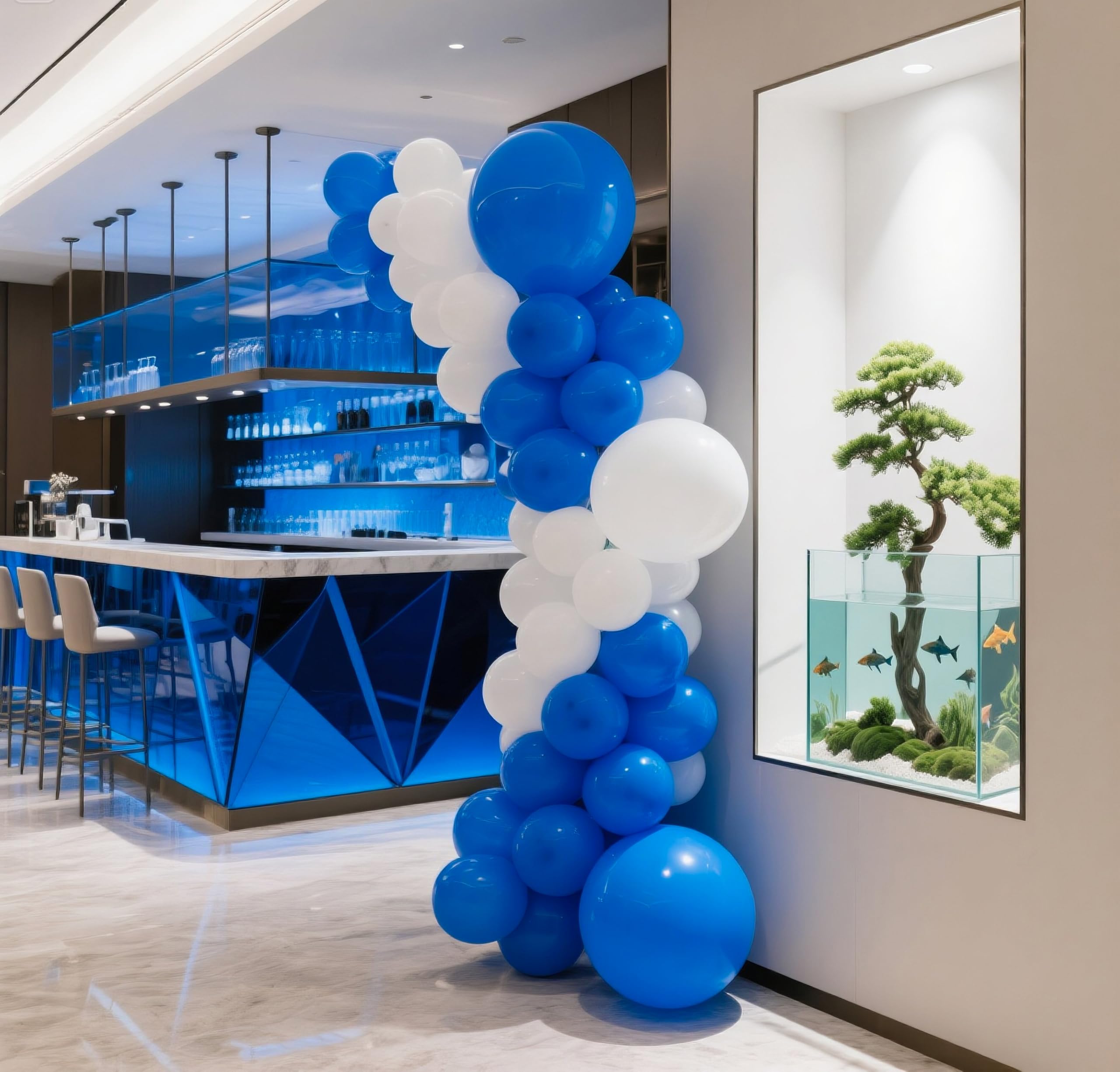 IXVAN Royal Blue 18in balloons for dramatic party accents.