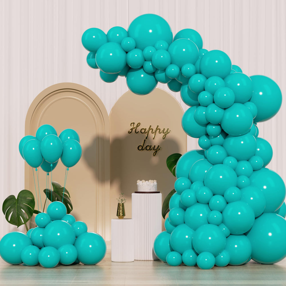 IXVAN turquoise blue 18in balloon arch kit for standout wedding backdrops