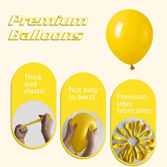 IXVAN yellow balloons 10 inch versatile for party décor