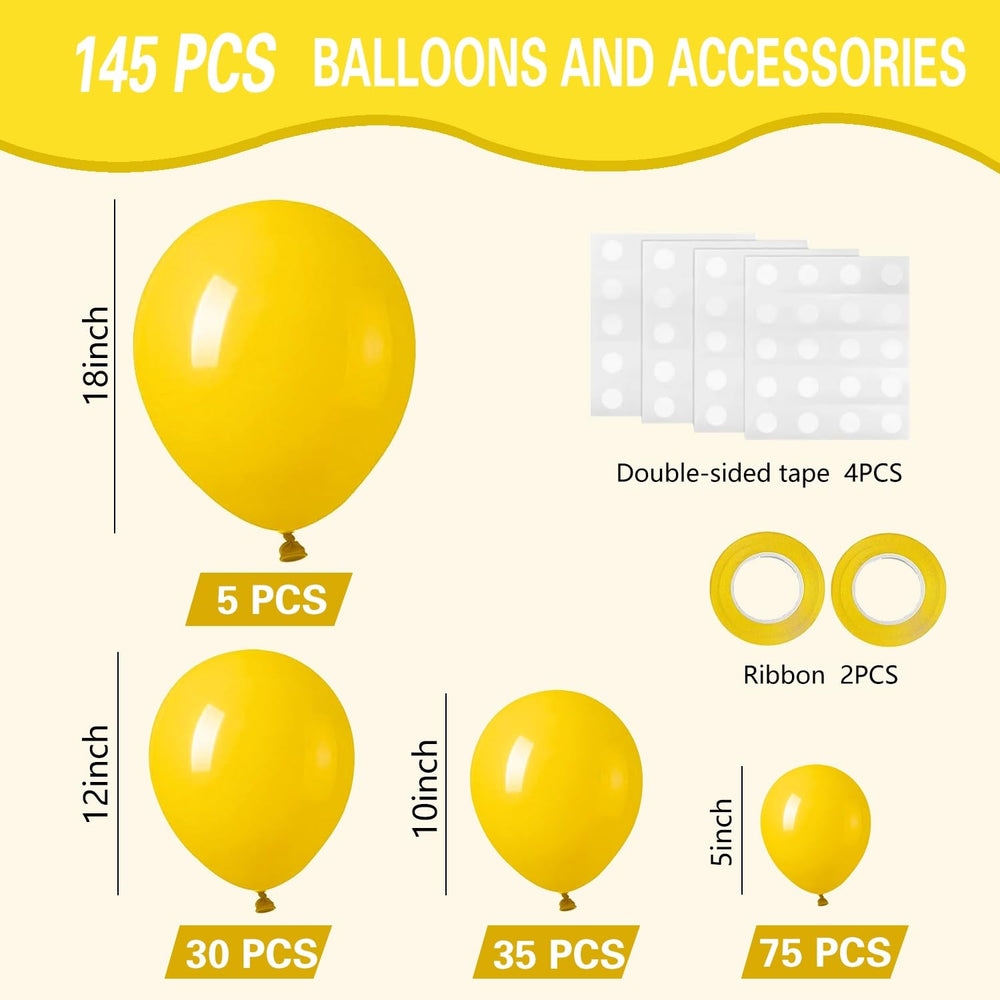 IXVAN yellow balloons 12 inch ideal for balloon garlands