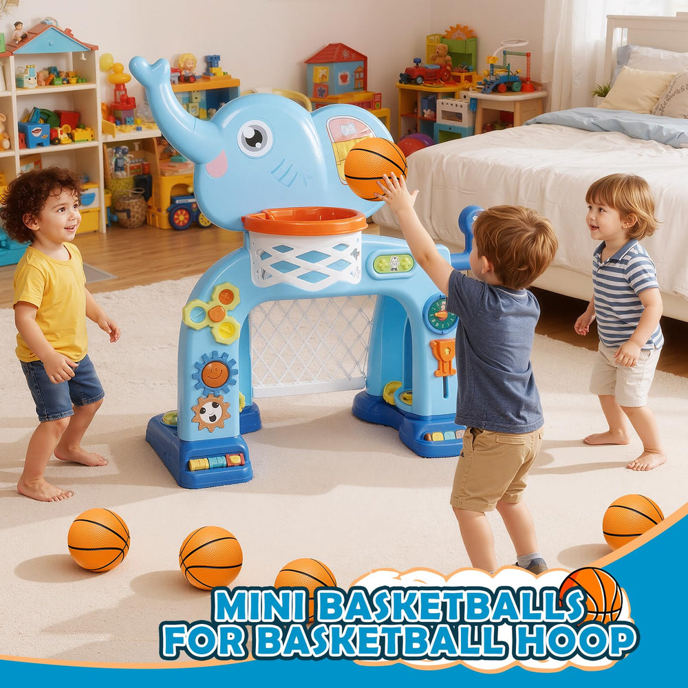 Iyoyo bright colored mini basketballs for toddler friendly fun