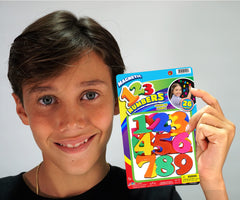 JA-RU 123 magnetic numbers with safe rounded edges for kids.