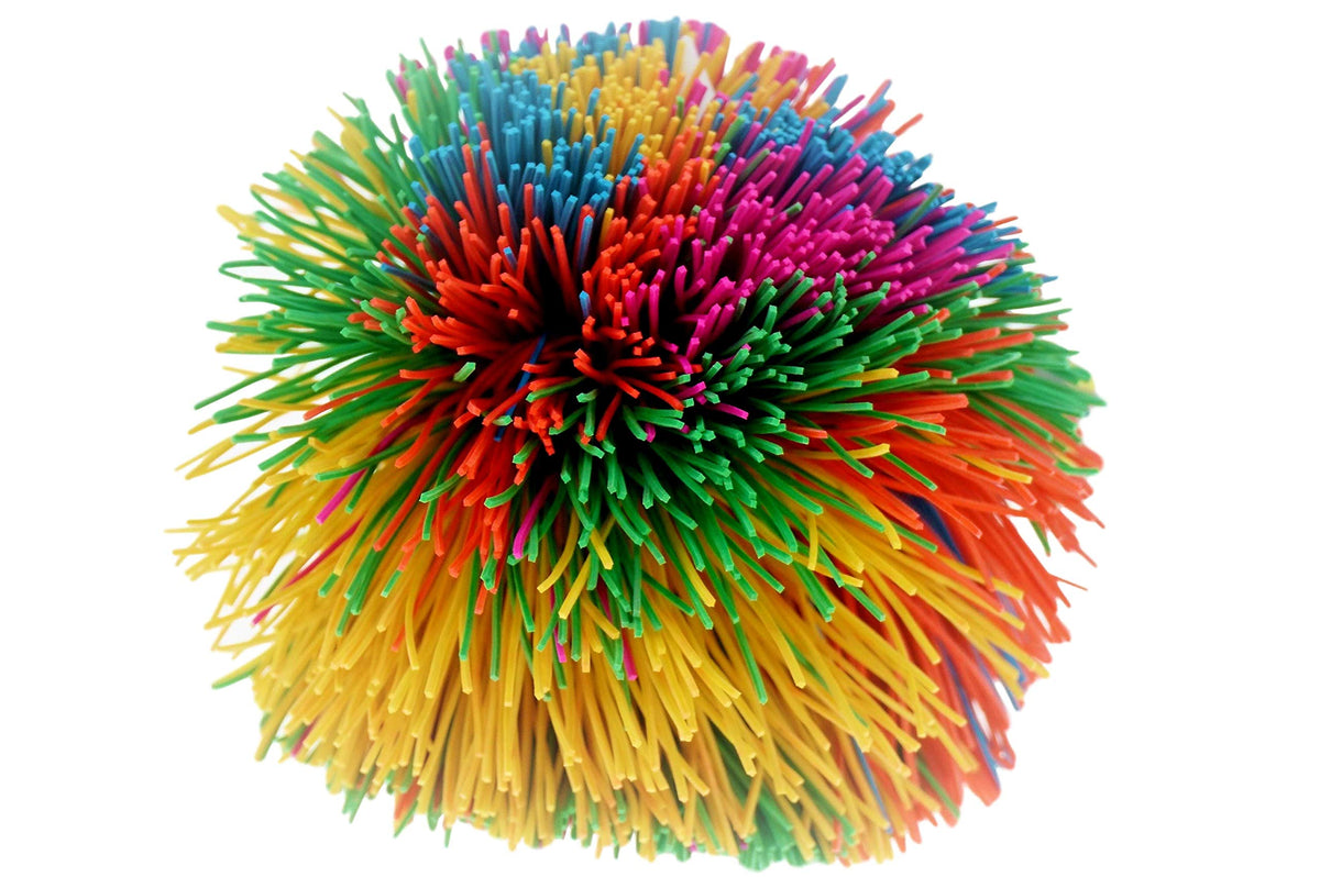 JA-RU Bandy Ball rainbow-stretch for sensory play and focus.