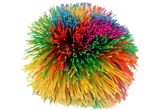 JA-RU Bandy Ball rainbow-stretch for sensory play and focus.