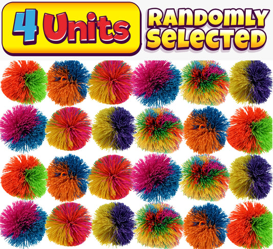 JA-RU Bandy Ball: rubber string closeup silicone texture enhances tactile therapy.