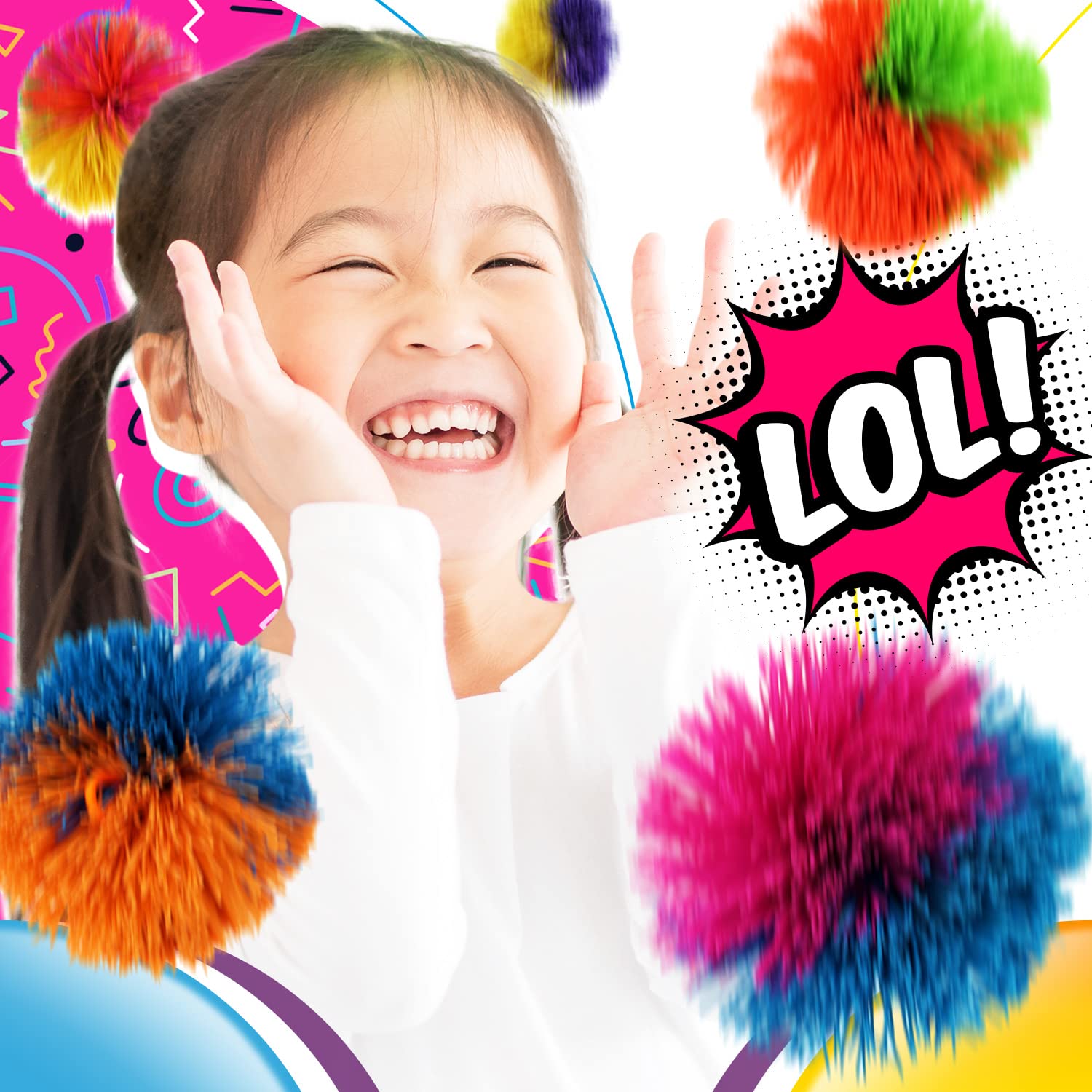 JA-RU Bandy Ball, 3-inch, ideal for kids and adults to calm focus.