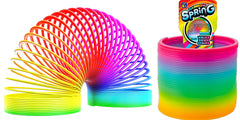 JA-RU Big Magic Rainbow Spring Pack in action, a colorful fidget for focus and stress relief