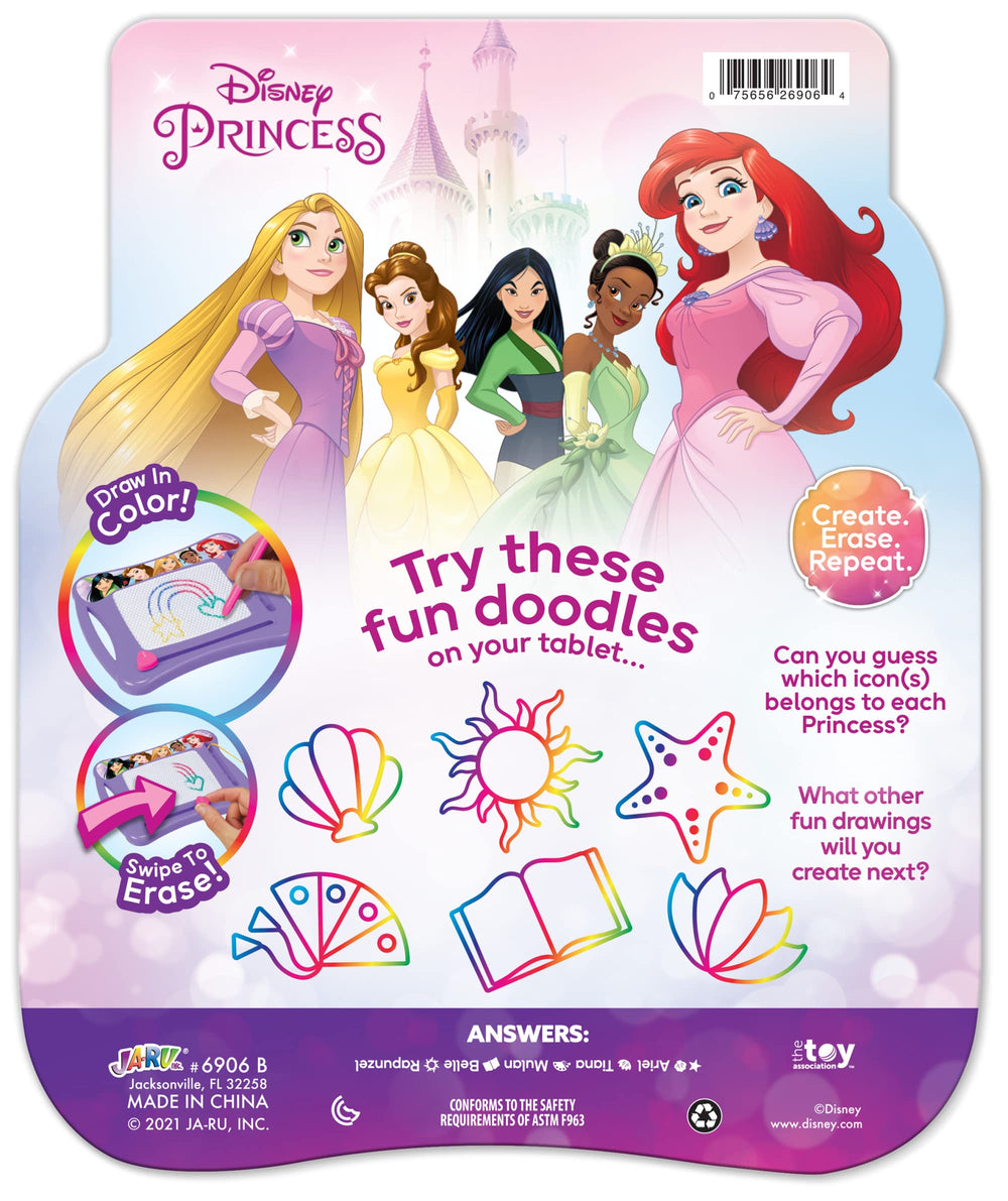JA-RU Disney Princess Magic Draw board colorful doodles spark imagination.