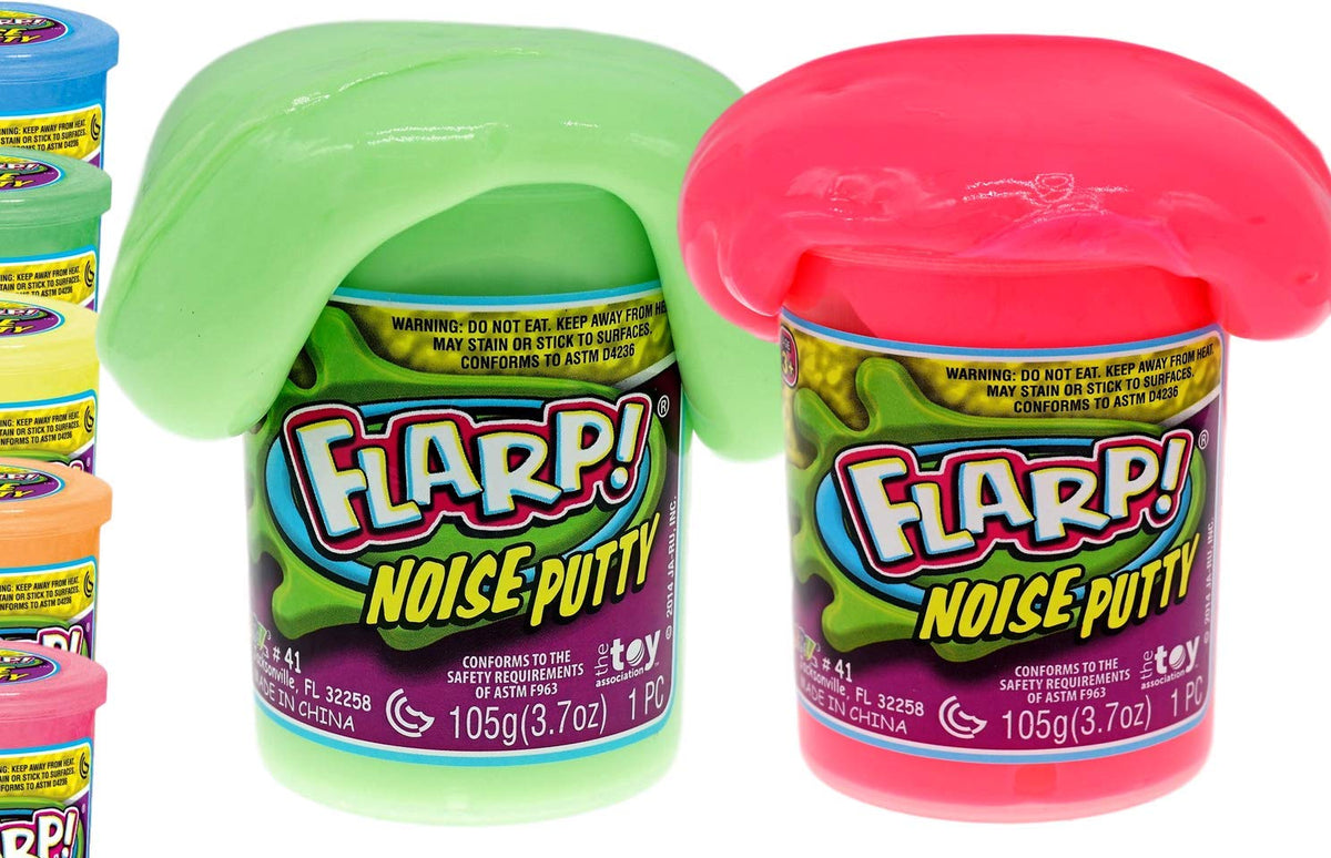 JA-RU Flarp Noise Putty two units in neon colors for engaging sensory play