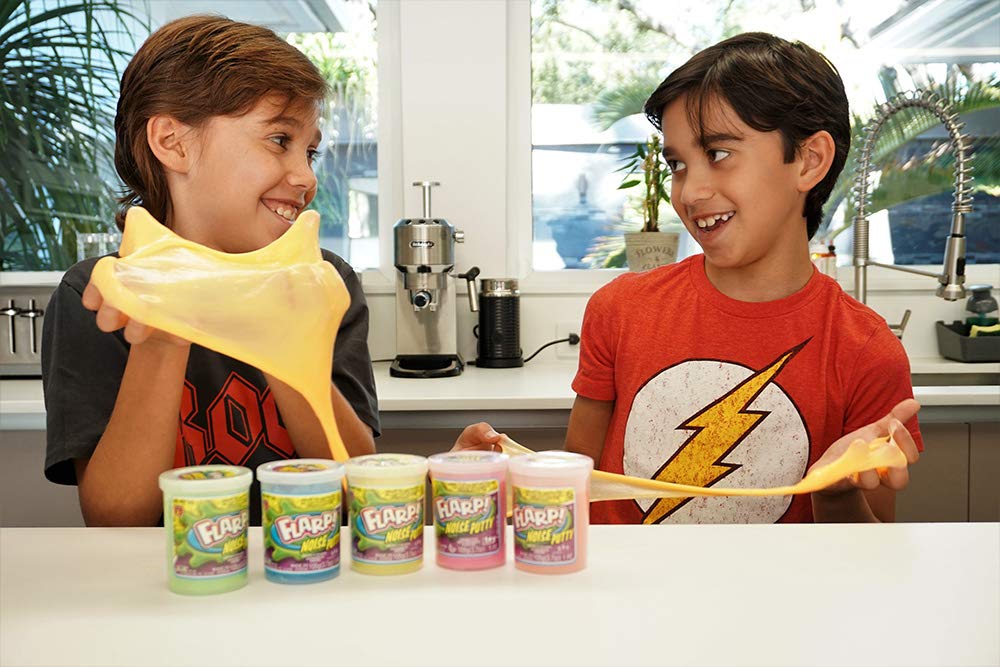 JA-RU Flarp Noise Putty in container for neat storage and mess-free play