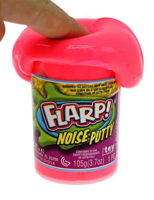 JA-RU Flarp neon green noise putty close-up for engaging sensory play.