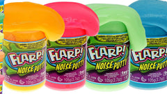 JA-RU Flarp scented putty 4-pack in container for sensory play.