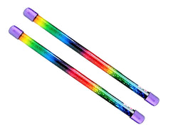 JA-RU Glitter Baton Wand 2-pack with rainbow glitter for imaginative play.