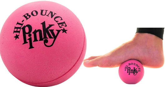 JA-RU Hi-Bounce Pinky Ball pink front view, indoor play and stress relief.