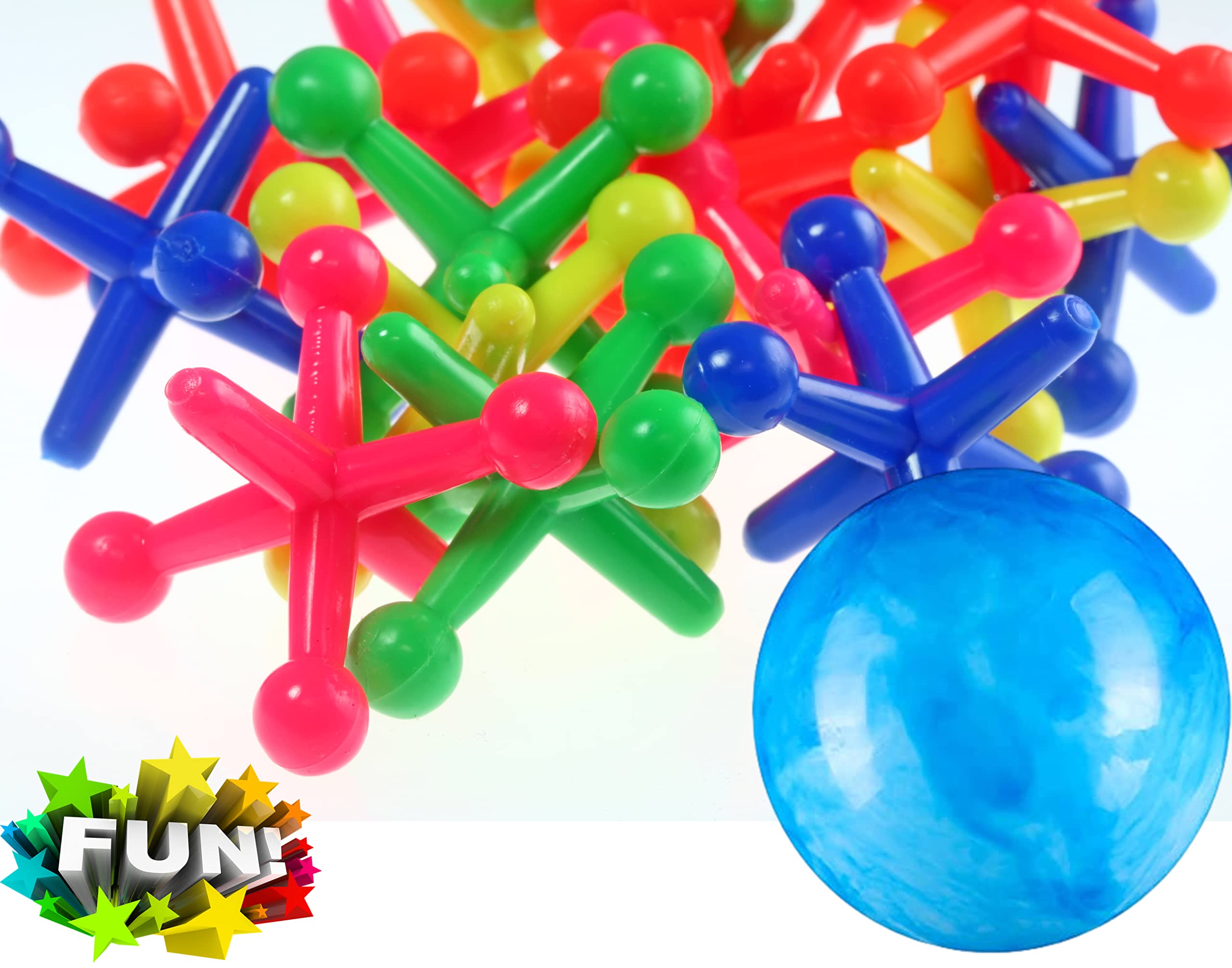 Jax set packaged as colorful bulk party favors and stocking stuffers