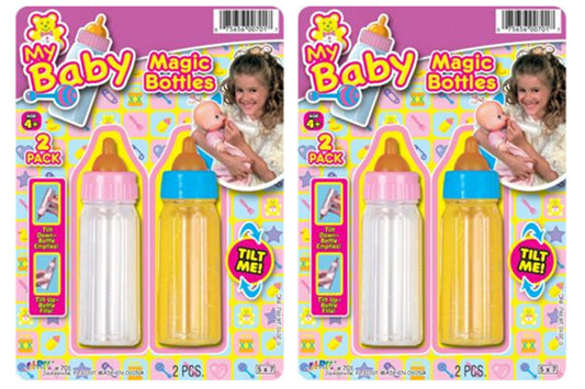 JA-RU Magic Baby Doll Bottles with milk disappearing effect for imaginative play