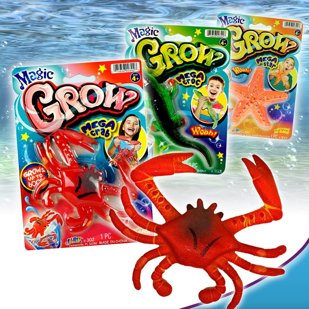 JA-RU Magic Grow Squid enlarges in water for hands-on learning.
