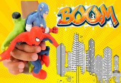 JA-RU Marvel Avengers Stretchy Toys Spiderman 4-inch figure ideal for fidget and focus.