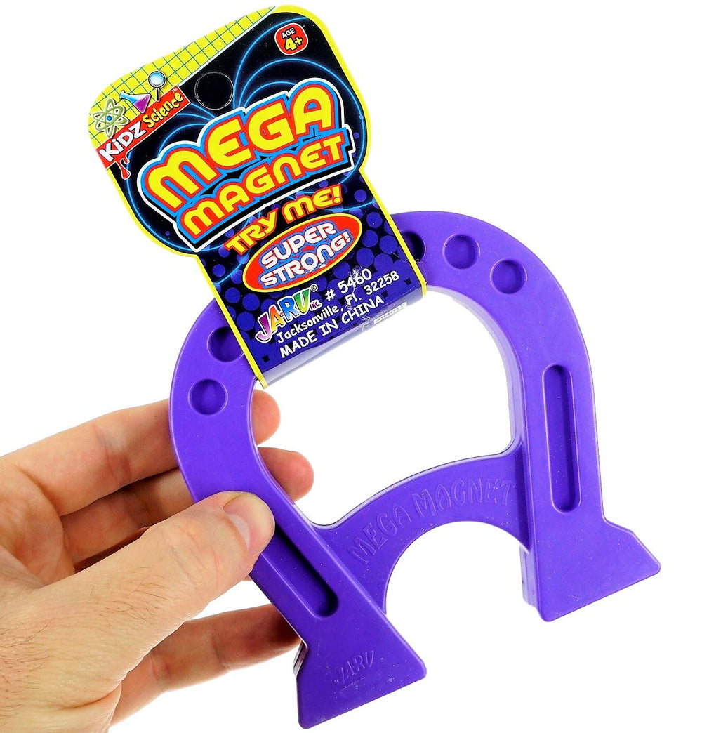JA-RU Mega Magnet Toy blue horseshoe magnet sparks hands-on science