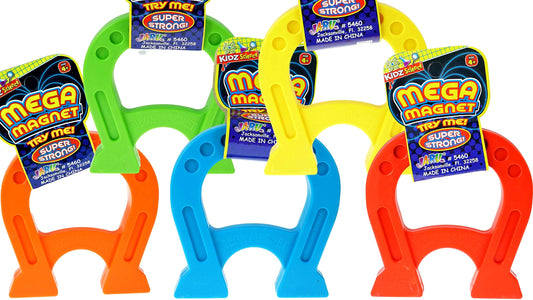 JA-RU Mega Magnet Toy green horseshoe magnet ideal for classroom experiments