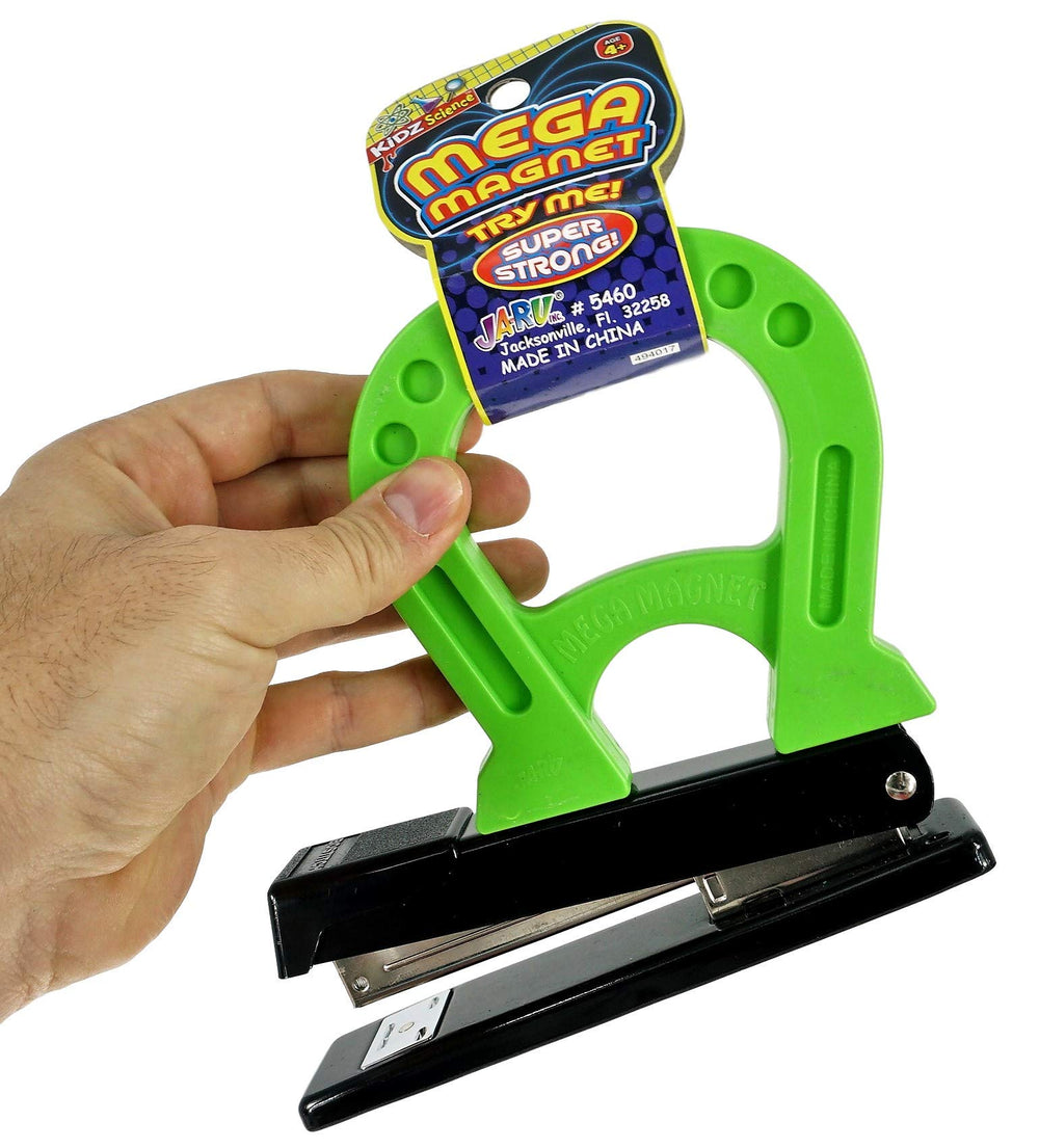 JA-RU Mega Magnet Toy yellow horseshoe magnet enhances early STEM play