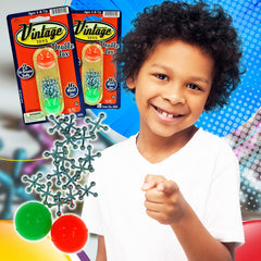JA-RU jacks with smooth corners for safe, classic toy experience.