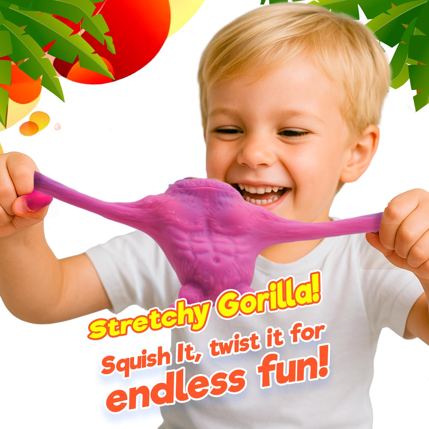 JA-RU Mighty Ape Squishy Toy crush-squish action promotes tactile relaxation during breaks