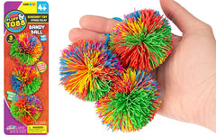 JA-RU mini stringy balls rainbow pack three fidget toys for tactile focus.