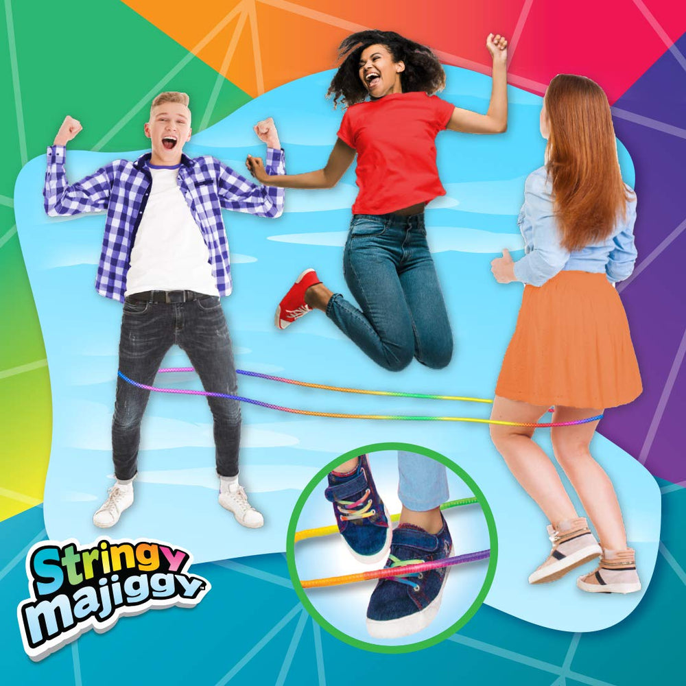 Indoor or outdoor JA-RU jump rope for PE activities.