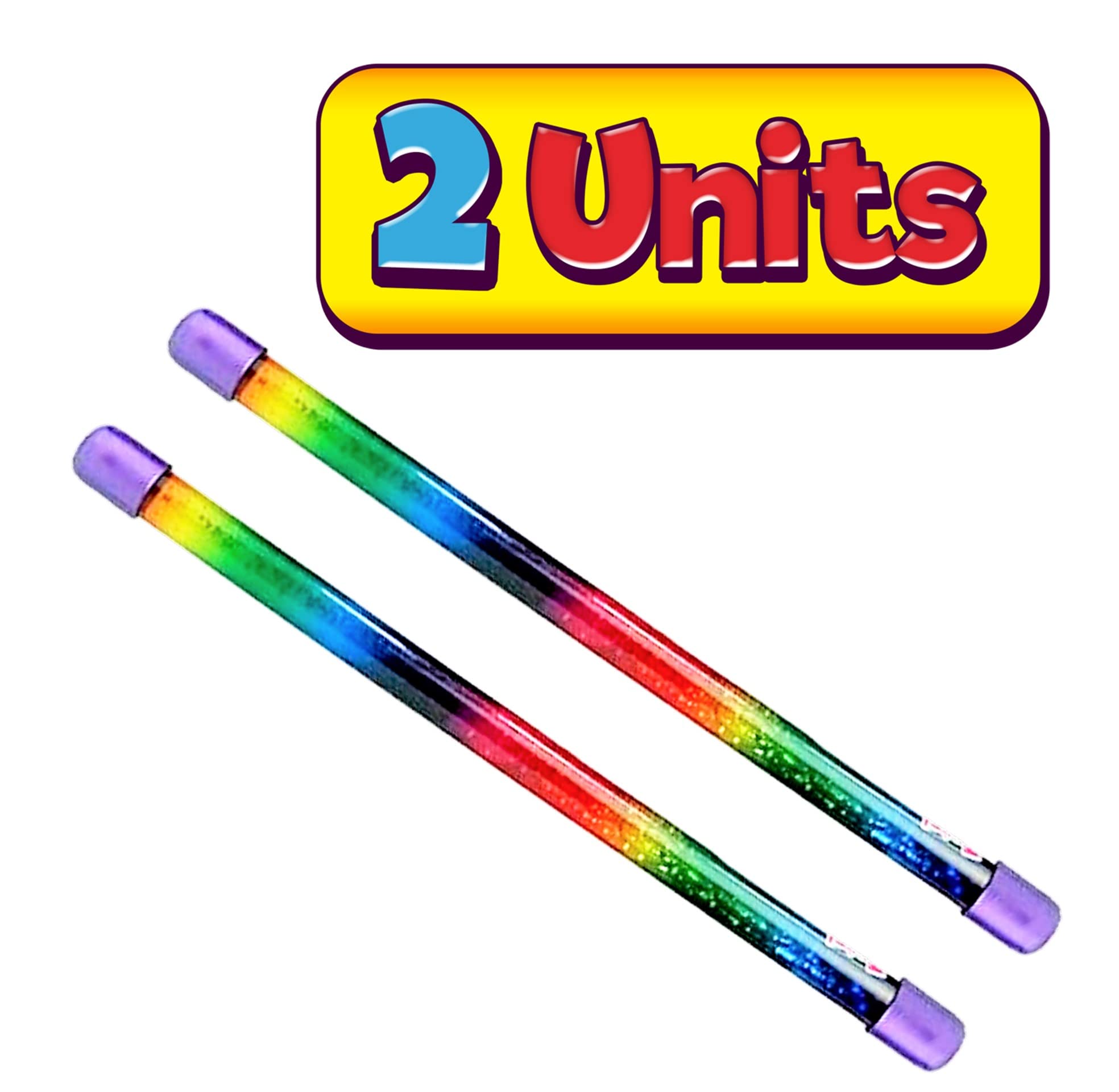 JA-RU Sparkling Glitter Wand in clear plastic enhances pretend play with motion.