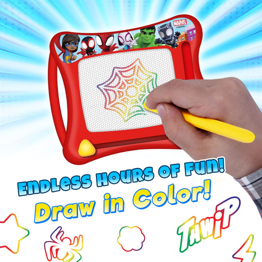 JA-RU Spiderman doodle stylus pen attached for easy erasing and reuse