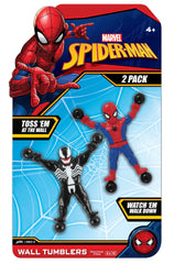 JA-RU Spiderman window walker figure clings and crawls for engaging wall play.