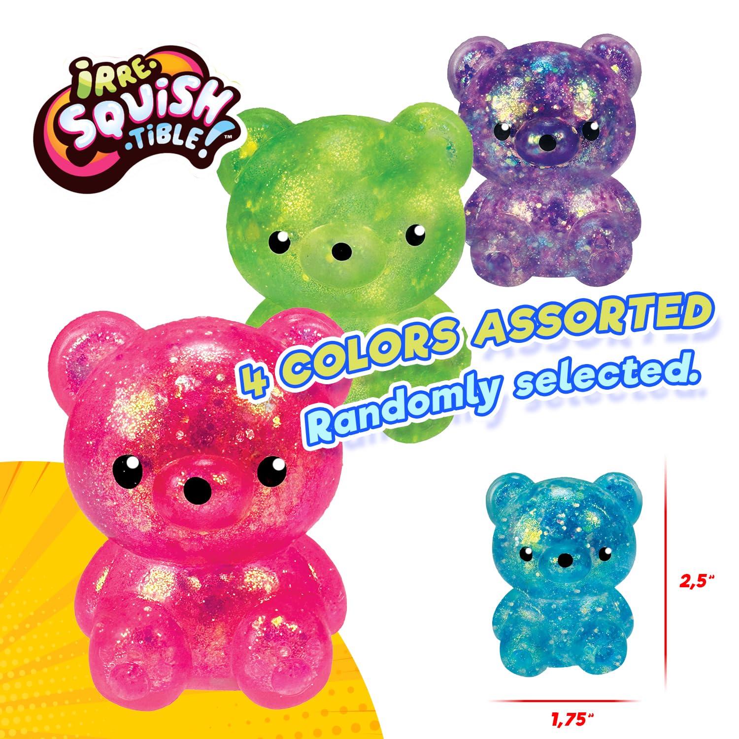 JA-RU Squeezy Bear soft stretchy texture supports stress relief