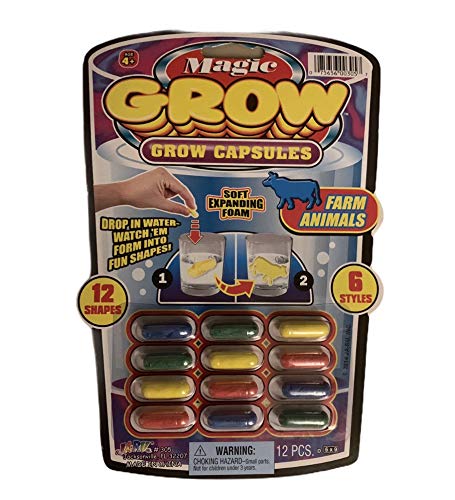 Ja-RU Toys Magic Grow Dinosaurs colorful expanding shapes foster curiosity and storytelling.