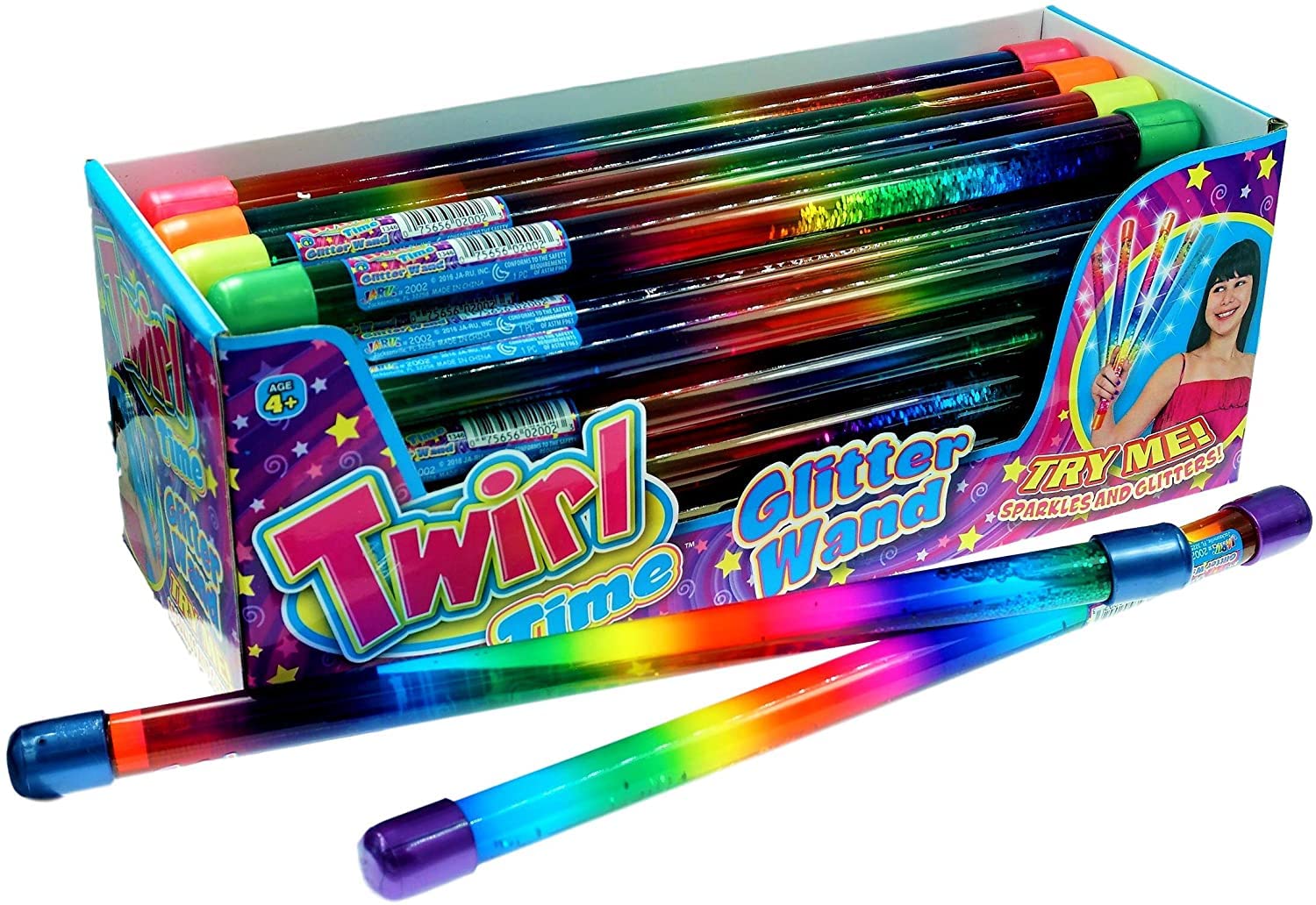 JA-RU Unicorn costume fun with rainbow glitter wand for magical role-play moments.